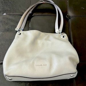Michael Kors gray satchel purse